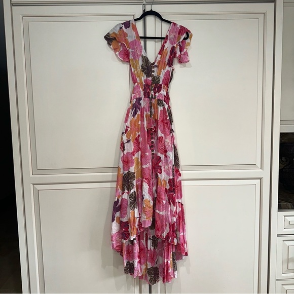 TIARE HAWAII New Moon Maxi Backless Dress Waimea Coral (D11) - Picture 3 of 9